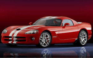Red Custom Dodge Viper 2008 Model